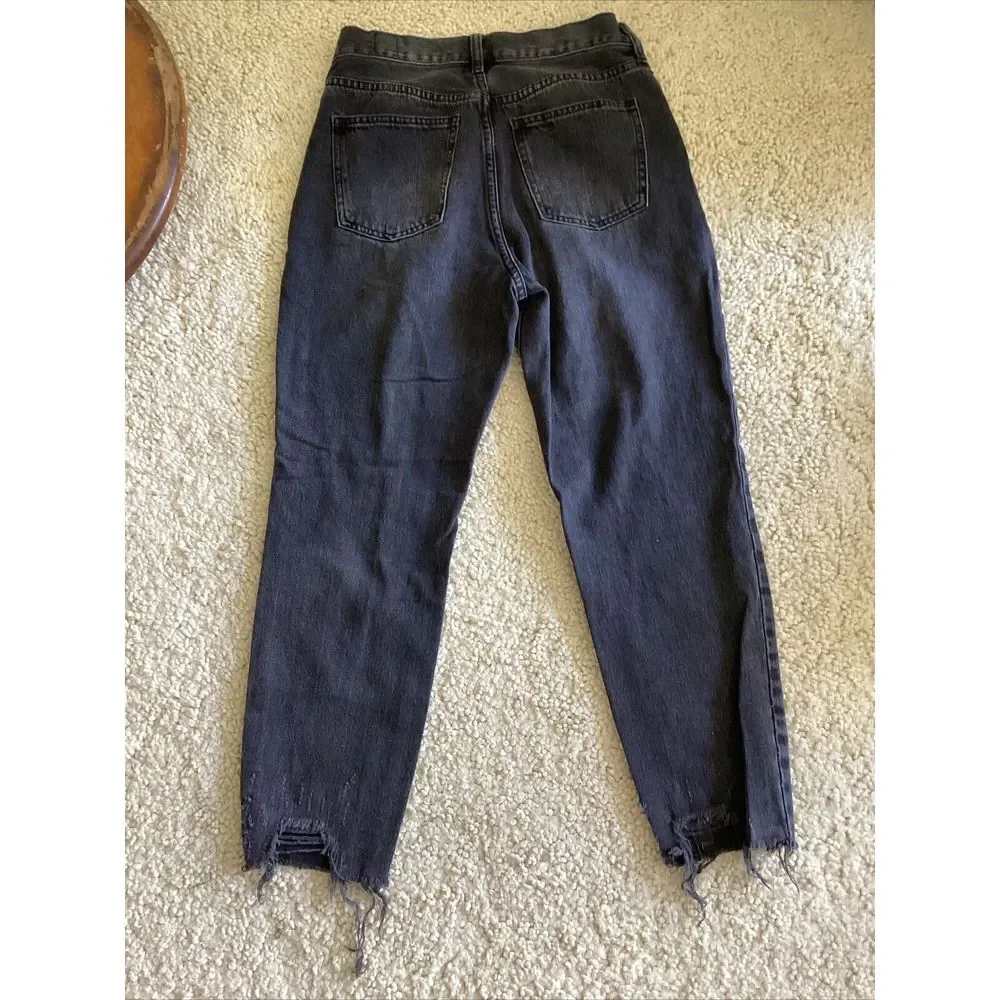 We The Free Regular High Rise Black Jeans Size 28